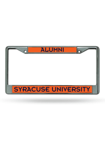 Syracuse Orange Alumni Chrome License Plate Frame - Silver