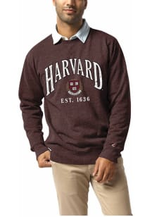 Harvard Crimson Mens Maroon Est.1636 Long Sleeve Fashion Sweatshirt