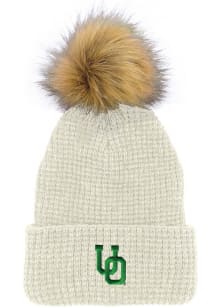 LogoFit Oregon Ducks White Belgian Womens Knit Hat