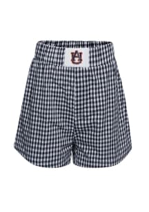 Hype and Vice Auburn Tigers Womens Navy Blue Gingham Shorts