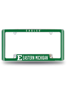 Eastern Michigan Eagles Classic All Over Chrome License Plate Frame - Silver