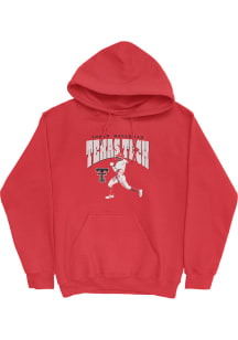 Logan Halleman Campus Ink Texas Tech Red Raiders Youth Illustrated Long Sleeve Player Hoodie Red