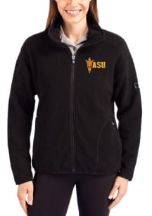 Cutter and Buck Arizona State Sun Devils Womens Black Cascade Sherpa Light Weight Jacket