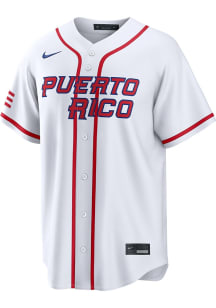 Nike Puerto Rico National Team Mens White World Baseball Classic Home Limited Baseball Jersey