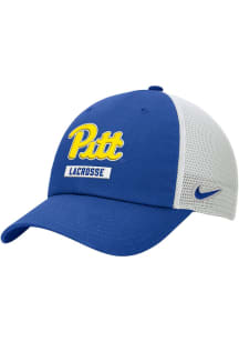 Nike Pitt Panthers Lacrosse Rise Trucker Adjustable Hat - Blue