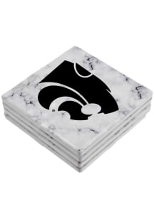 K-State Wildcats Marble Coaster - White