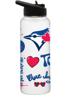 Toronto Blue Jays Let's Go Team  34oz Quencher Stainless Steel Bottle -