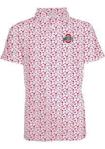 Ohio State Buckeyes Youth Red Tom Short Sleeve Polo Shirt
