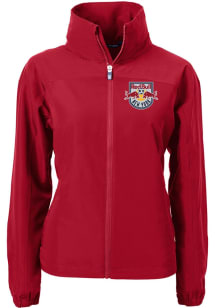 Cutter and Buck New York Red Bulls Womens Red Charter Eco Light Weight Jacket