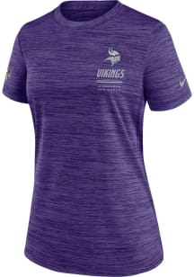 Nike Minnesota Vikings Womens Purple Sideline Velocity T-Shirt