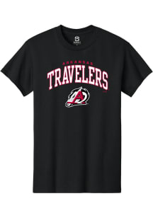 Summit Sportswear Arkansas Travelers Black Arch Mascot Short Sleeve T Shirt