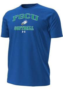Under Armour Florida Gulf Coast Eagles Blue Softball Performance Short Sleeve T Shirt