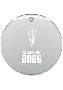 Arizona State Sun Devils Class of 2026 Round Ornament - White