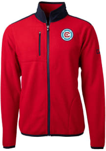 Cutter and Buck Chicago Fire Mens Red Cascade Sherpa Big and Tall Light Weight Jacket