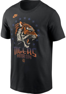 Nike Detroit Tigers Black Dynamic Athlete Short Sleeve T Shirt
