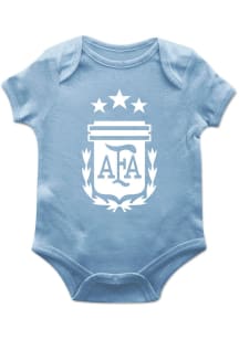 Vive La Fete Argentina National Team Baby Light Blue Archie Short Sleeve One Piece