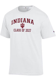 Champion Indiana Hoosiers White Font Class of 2027 Jersey Short Sleeve T Shirt