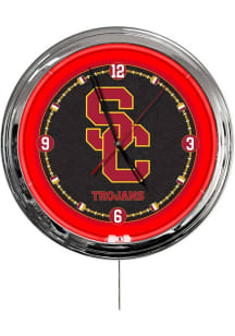 USC Trojans Multi Color LED Wall Clock
