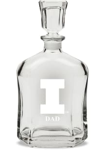 Illinois Fighting Illini Dad Whiskey Decanter Decanter