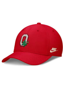 Nike Ohio State Buckeyes Mens Red Vintage Swooshflex Flex Hat