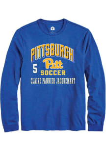 Claire Pannier Jacquemart Pitt Panthers Blue NIL Arch Logo Long Sleeve Player T Shirt