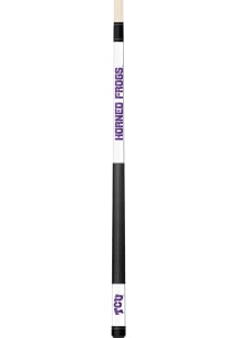 TCU Horned Frogs White Laser Pool Cue