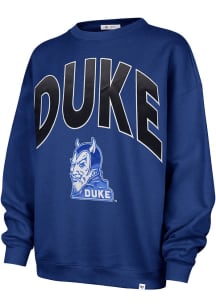 47 Duke Blue Devils Womens Blue Extra Innings Crew Sweatshirt