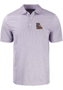 Cutter and Buck Prairie View A&M Panthers Mens Purple Symmetry Print Short Sleeve Polo