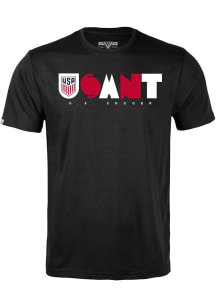 Levelwear USMNT Black Richmond Full On Short Sleeve T Shirt