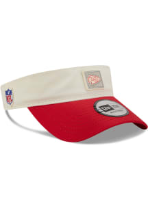 New Era Kansas City Chiefs Mens White 2026 NFL Training Camp Adjustable Visor