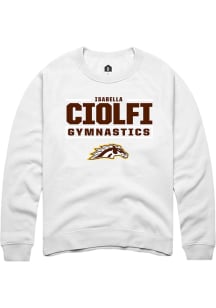 Isabella Ciolfi Western Michigan Broncos Mens White NIL Stacked Box Player Crew