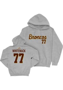 Hunter Whitenack Western Michigan Broncos Mens Grey NIL Script Player Hood