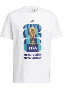 Adidas FIFA New York White Host City Short Sleeve T Shirt