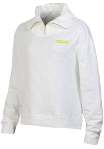 Under Armour Oregon Ducks Womens White Embroidered Qtr Zip