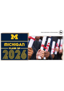 Michigan Wolverines Class of 2026 Floating Picture Frame - Blue
