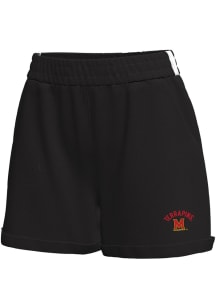 Under Armour Maryland Terrapins Womens Black Double Knit Shorts