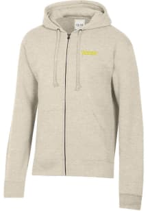 Gear for Sports Oregon Ducks Mens Oatmeal Big Cotton Long Sleeve Full Zip Jacket
