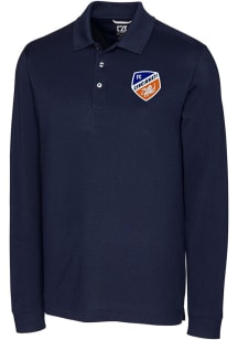 Cutter and Buck FC Cincinnati Mens Navy Blue Advantage Long Sleeve Polo Shirt