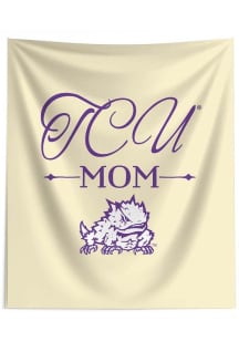 TCU Horned Frogs Mom 50x60 Tapestry Blanket
