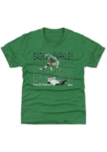 Saquon Barkley Philadelphia Eagles Youth Kelly Green Hurdle Player Tee