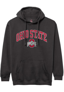 Ohio State Buckeyes Mens Black Arch Name Mascot Long Sleeve Hoodie