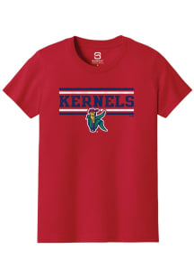 Summit Sportswear Cedar Rapids Kernels Youth Red Double Bars Short Sleeve T-Shirt