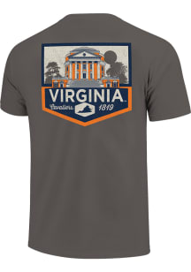Virginia Cavaliers Graphite Campus Short Sleeve T Shirt