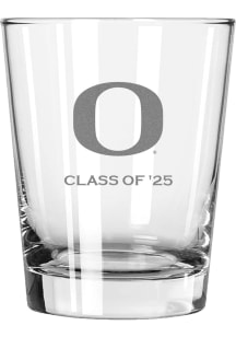 Oregon Ducks Class of 2025 15oz Rock Glass - White