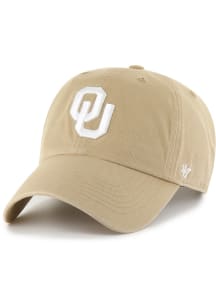 47 Oklahoma Sooners Clean Up Adjustable Hat - Khaki