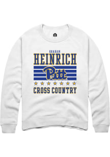 Graham Heinrich Pitt Panthers Mens White NIL Striped Player Crew