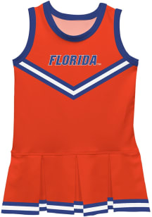 Vive La Fete Florida Gators Toddler Girls Orange Wordmark Sets Cheer Dress