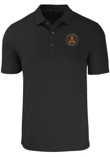 Cutter and Buck Atlanta United FC Black Forge Eco Stretch Big and Tall Polo