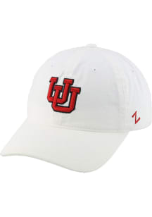 Zephyr Utah Utes Scholarship Adjustable Hat - White