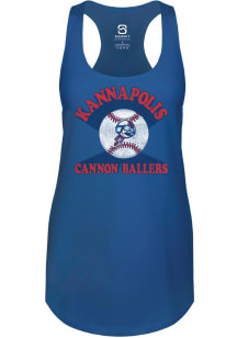Summit Sportswear Kannapolis Cannon Ballers Womens Blue Soft Arch Tank Top